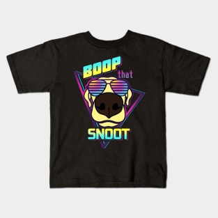 Boop That Snoot Vaporwave Kids T-Shirt